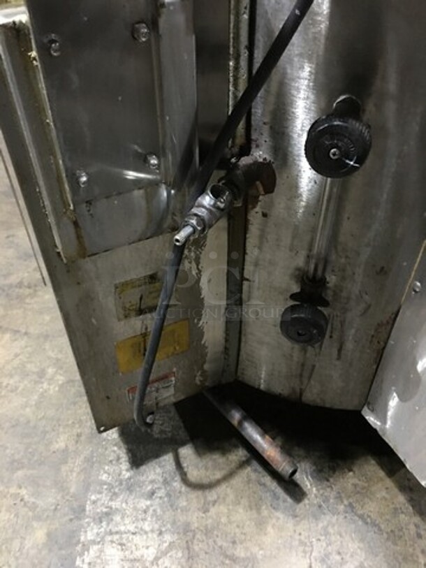 Vulcan Commercial Natural Gas Powered Jacketed Stationary Kettle! All Stainless Steel! Model GL40E Serial 271137918! On Legs!  - Image 11 of 12