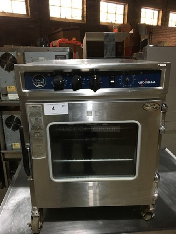 Alto Shaam Commercial Single Door Electric Powered Smoker! With View Through Door! All Stainless Steel! Model 767SK Serial 774254000! 208/240V 1Phase! On Casters!