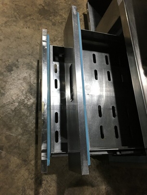 Delfield Commercial Refrigerated 2 Drawers Chef Base! With Storage Space! All Stainless Steel! 115V 1Phase! On Casters! - Image 5 of 8