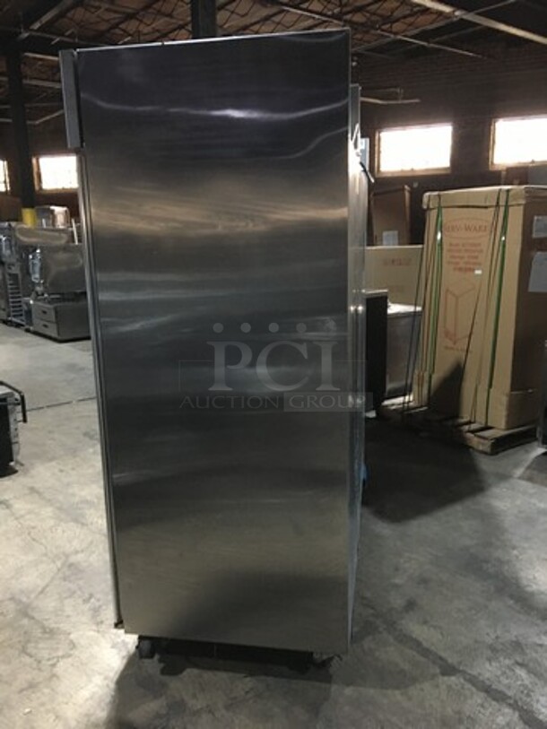 Hoshizaki Commercial 3 Door Reach In Cooler Merchandiser! With Poly Coated Racks! All Stainless Steel Body! Model CR3BFGYCR Serial E50024E! 115V 1Phase! - Image 2 of 10