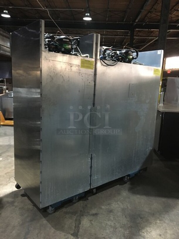 Hoshizaki Commercial 3 Door Reach In Cooler Merchandiser! With Poly Coated Racks! All Stainless Steel Body! Model CR3BFGYCR Serial E50024E! 115V 1Phase! - Image 3 of 10