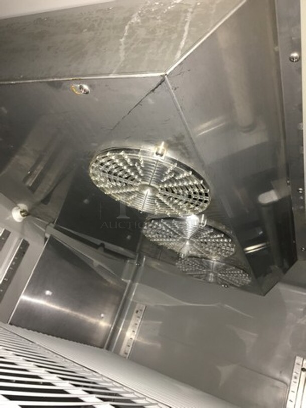 Hoshizaki Commercial 3 Door Reach In Cooler Merchandiser! With Poly Coated Racks! All Stainless Steel Body! Model CR3BFGYCR Serial E50024E! 115V 1Phase! - Image 7 of 10