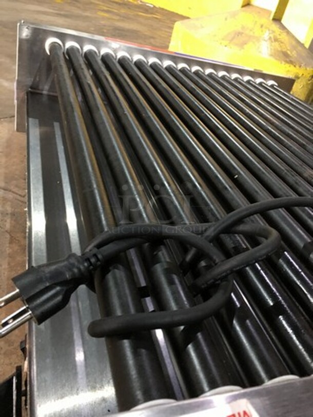 Great! APW Wyott Counter Top Hot Dog Roller Grill! All Stainless Steel! Model HRS755T Serial 8179618030441! 208/240V 1 Phase!  - Image 6 of 9