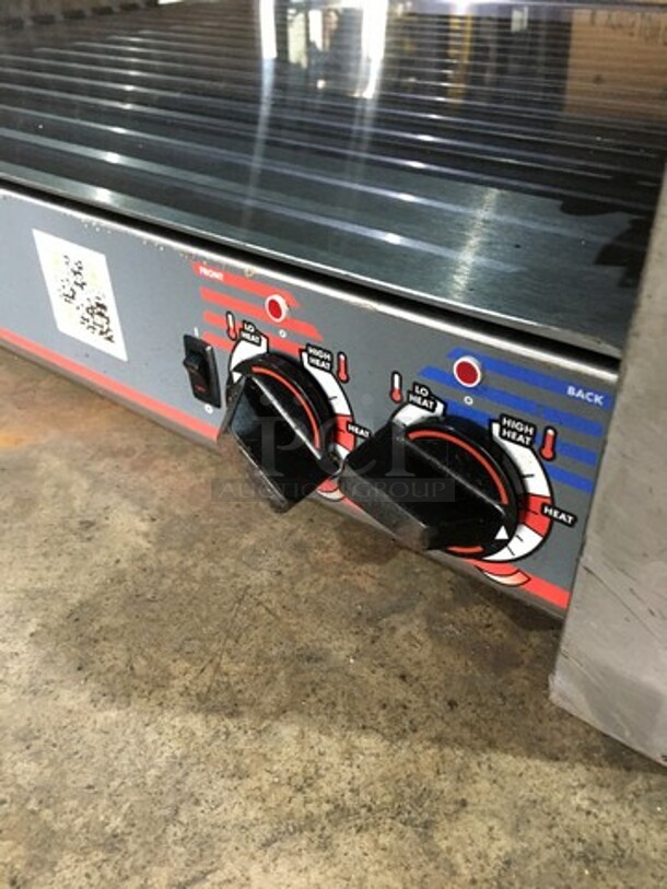 Great! APW Wyott Counter Top Hot Dog Roller Grill! All Stainless Steel! Model HRS755T Serial 8179618030441! 208/240V 1 Phase!  - Image 7 of 9