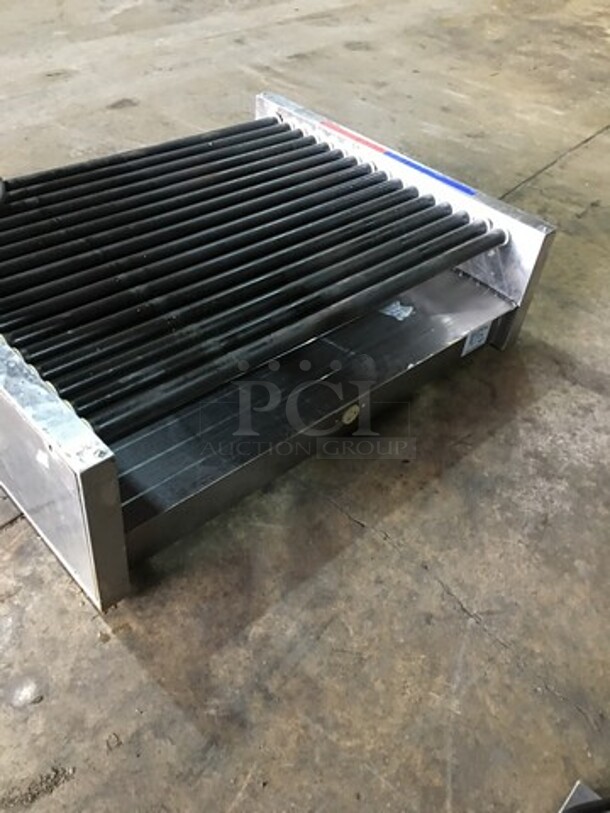 Great! APW Wyott Counter Top Hot Dog Roller Grill! All Stainless Steel! Model HRS755T Serial 8179618040854! 208/240V 1 Phase!  - Image 4 of 9