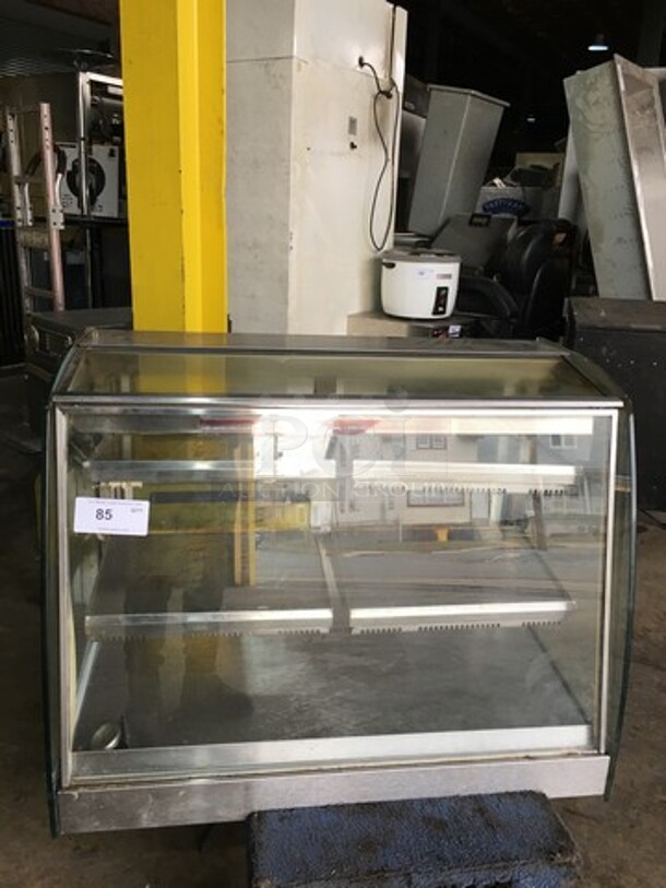 Vendo Commercial Countertop Food Warming Display Case! Glass All Around Showcase Style! All Stainless Steel! Serial 1331771! 115V 1Phase!