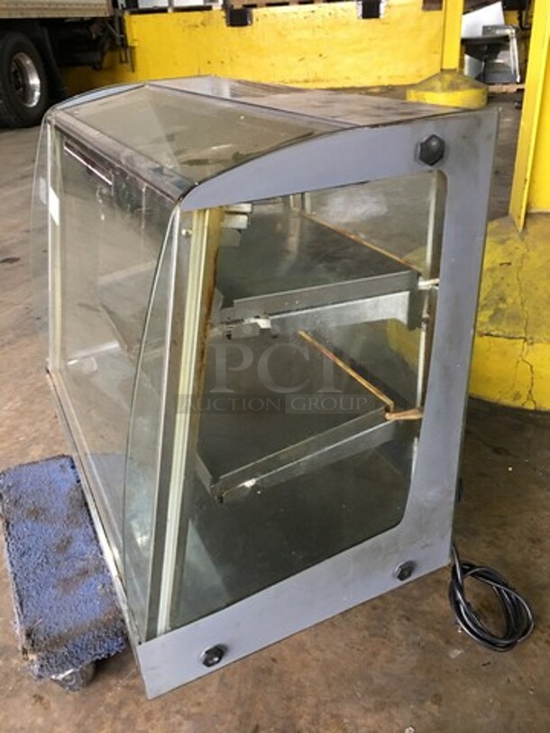 Vendo Commercial Countertop Food Warming Display Case! Glass All Around Showcase Style! All Stainless Steel! Serial 1331771! 115V 1Phase! - Image 2 of 11