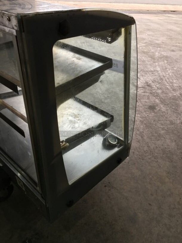 Vendo Commercial Countertop Food Warming Display Case! Glass All Around Showcase Style! All Stainless Steel! Serial 1331771! 115V 1Phase! - Image 5 of 11