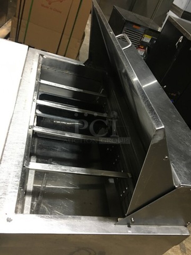Avantco Commercial Refrigerated Sandwich Prep Table! With 2 Door Underneath Storage Space! With Commercial Cutting Board! All Stainless Steel! Model 178SCL236! 115V! On Casters! - Image 8 of 10