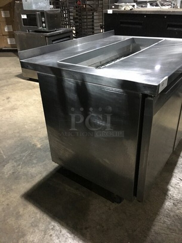 Continental Commercial Refrigerated Sandwich Prep Table! With 2 Door Underneath Storage Space! All Stainless Steel! Model SW4812 Serial 15781510! 115V 1Phase! On Commercial Casters! - Image 3 of 9
