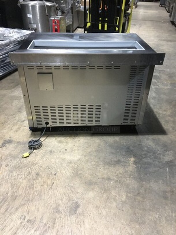 Continental Commercial Refrigerated Sandwich Prep Table! With 2 Door Underneath Storage Space! All Stainless Steel! Model SW4812 Serial 15781510! 115V 1Phase! On Commercial Casters! - Image 4 of 9