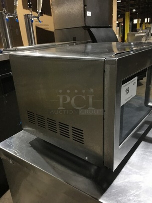 Spectrum Commercial Countertop Microwave Oven! All Stainless Steel! Model EMW1000SD Serial EMW1D030002801! 120V! - Image 4 of 9