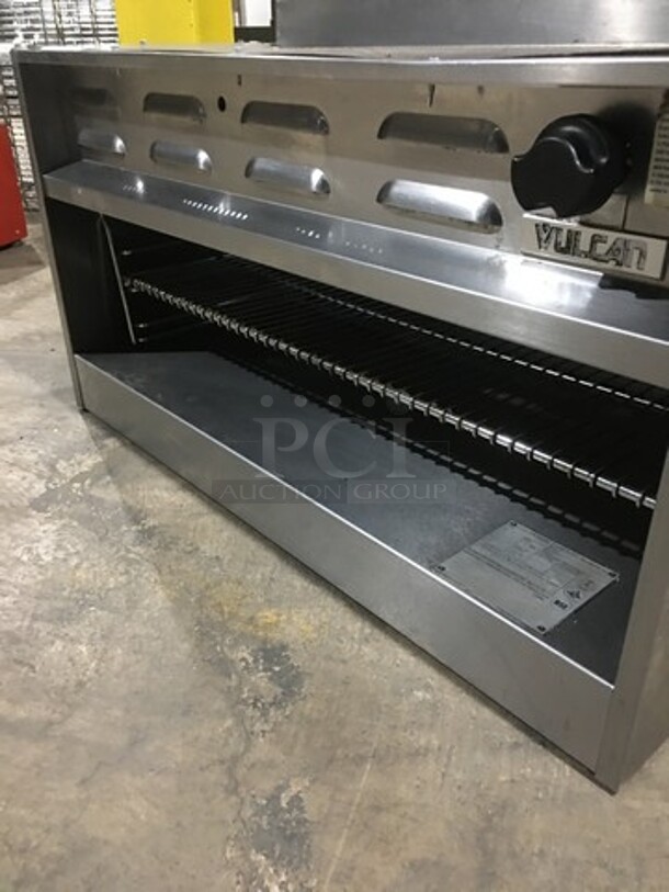 Vulcan Commercial Natural Gas Powered Range Mount 36" Cheese Melter! All Stainless Steel! Model VCM3614 Serial 650102700! - Image 5 of 9