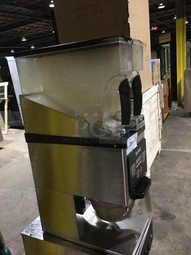 Bunn Commercial Countertop Dual Coffee Bean Grinder! All Stainless Steel! Model MHG Serial MHG0012221! 120V 1Phase! - Image 2 of 10