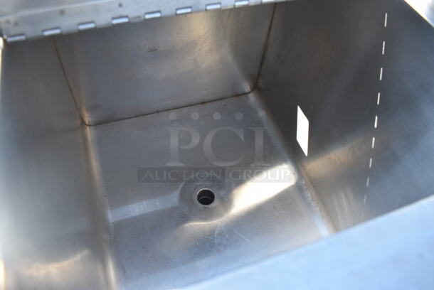 Stainless Steel Counter w/ Well, Lid and Lower Door. 42x18x40 - Image 4 of 5