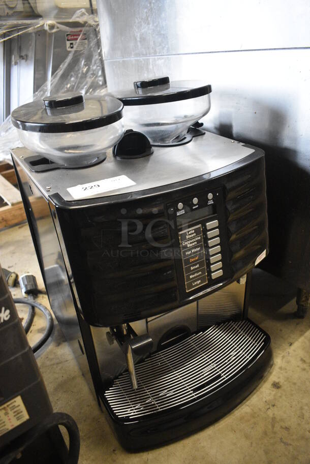FANTASTIC! Schaerer Model SCA1 Coffee Art Plus Automatic Coffee Espresso Machine w/ 2 Hopper Bean Grinders and Steam Wand. 240 Volts, 1 Phase. 17x19x27 - Image 5 of 9