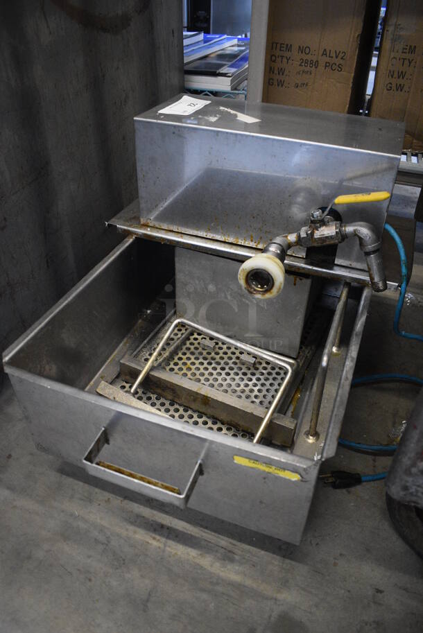 NICE! Stainless Steel Commercial Floor Style Grease Filtration System. 16x24x18 - Image 3 of 8
