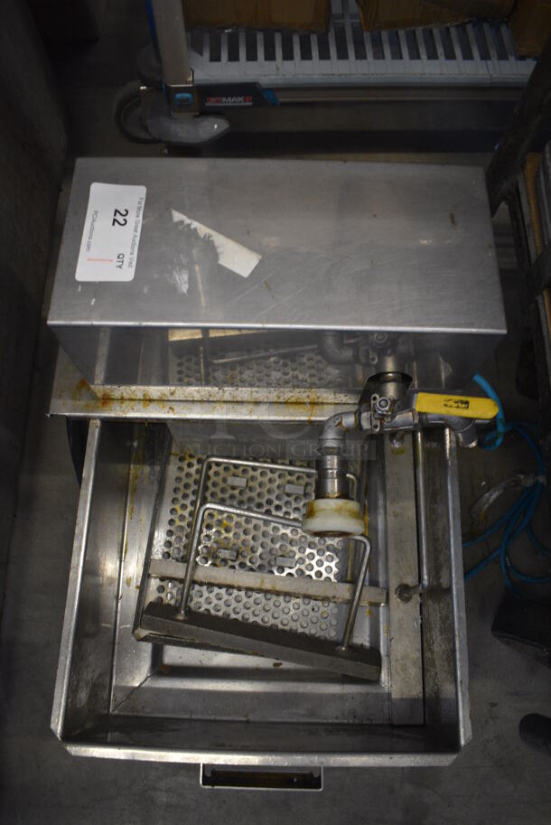 NICE! Stainless Steel Commercial Floor Style Grease Filtration System. 16x24x18 - Image 8 of 8