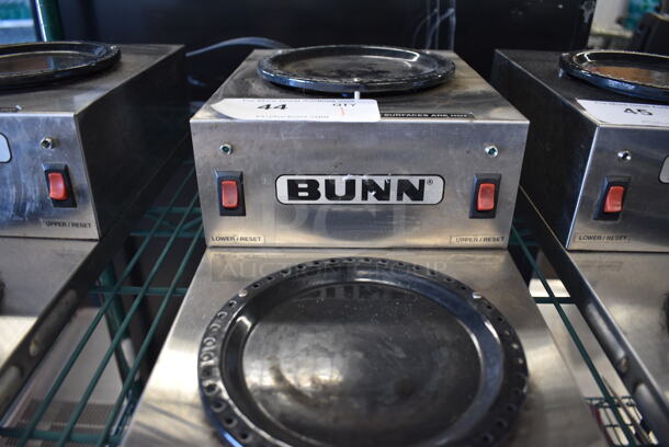NICE! Bunn Model WL2 Stainless Steel Commercial Countertop 2 Tier 2 Burner Coffee Pot Warmer. 120 Volts, 1 Phase. 8x18x5. Tested and Working! - Image 4 of 5