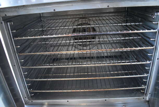 2 GORGEOUS! Hobart Model HEC40 Stainless Steel Commercial Electric Powered Full Size Convection Ovens w/ View Through Door, Solid Door, Metal Oven Racks and Thermostatic Controls. 480 Volts, 3 Phase. 38x36x67. 2 Times Your Bid! - Image 7 of 10