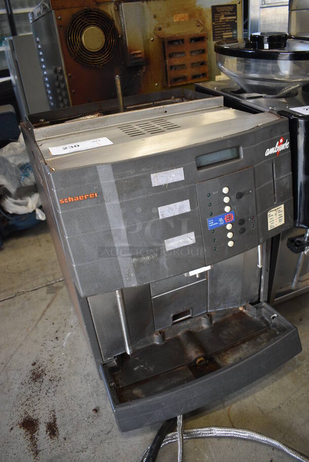 FANTASTIC! Schaerer Model Ambiente Stainless Steel Commercial Countertop Coffee Espresso Machine w/ Steam Wand. 210 Volts. 17x20x21 - Image 8 of 12
