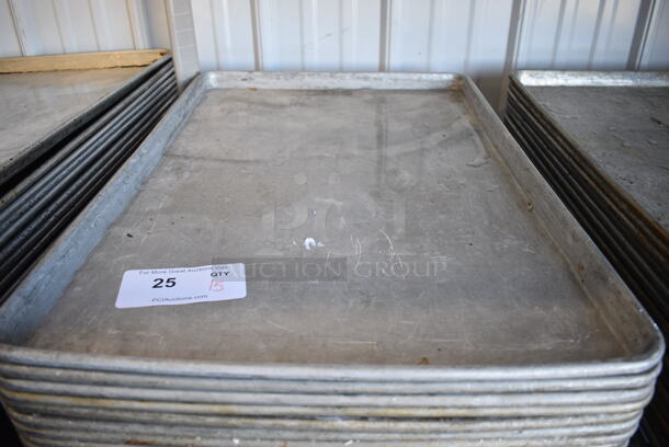 15 Metal Full Size Baking Pans. 18x26x1. 15 Times Your Bid! - Image 3 of 3