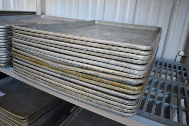 15 Metal Full Size Baking Pans. 18x26x1. 15 Times Your Bid! - Image 3 of 3