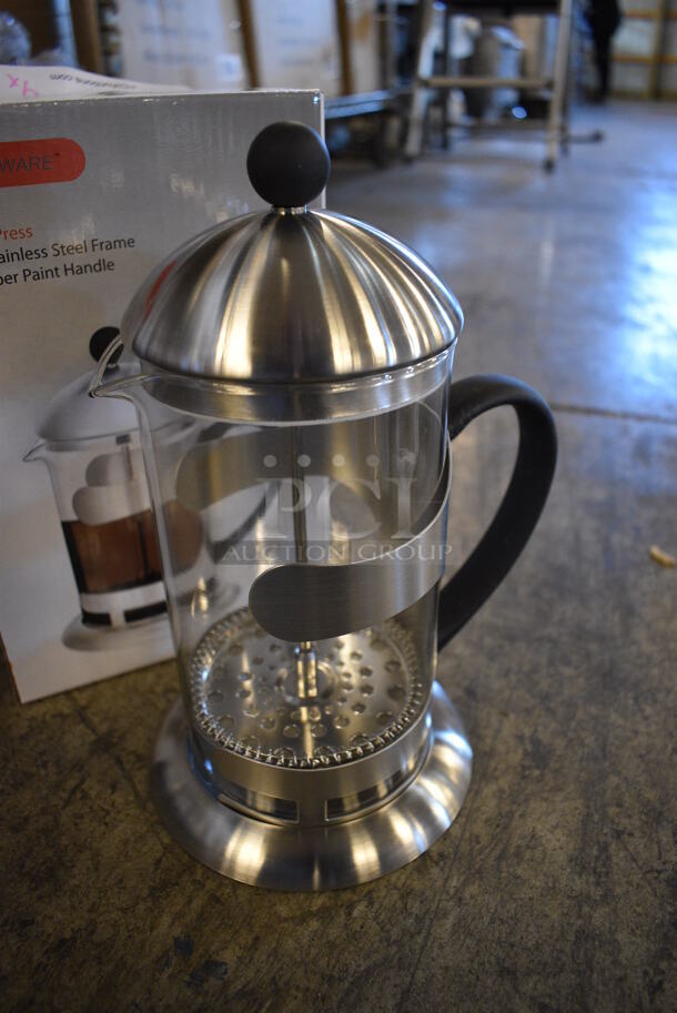 4 BRAND NEW IN BOX! Europe Ware Metal Countertop French Coffee Presses. 5x7x9. 4 Times Your Bid! - Image 2 of 5