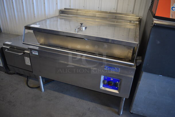 BEAUTIFUL! Cleveland Stainless Steel Commercial Floor Style Braising Pan. 46x38x44 - Image 3 of 10