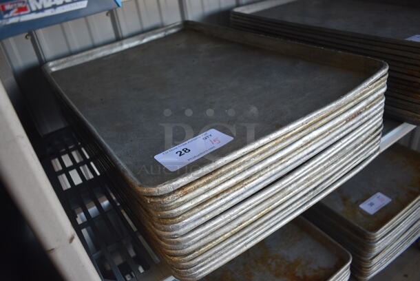 15 Metal Full Size Baking Pans. 18x26x1. 15 Times Your Bid! - Image 2 of 3