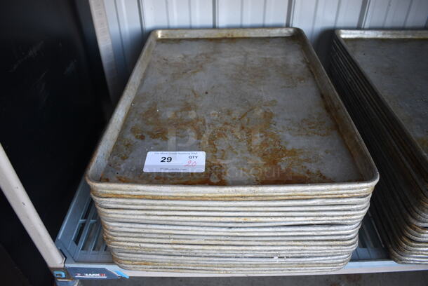 20 Metal Full Size Baking Pans. 18x26x1. 20 Times Your Bid!