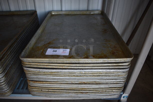20 Metal Full Size Baking Pans. 18x26x1. 20 Times Your Bid! - Image 1 of 4