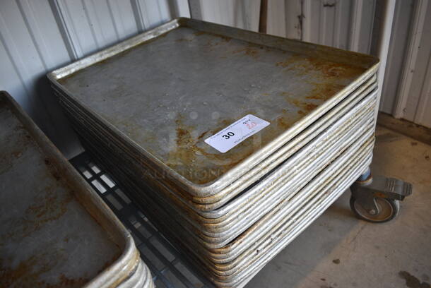 20 Metal Full Size Baking Pans. 18x26x1. 20 Times Your Bid! - Image 2 of 4