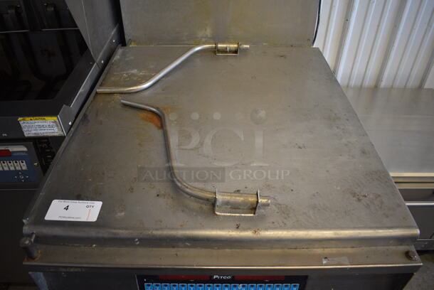 AWESOME! Pitco Frialator Model DD24RUFM Stainless Steel Commercial Floor Style Natural Gas Powered Donut Fryer. 72,000 BTU. 29x44x61 - Image 4 of 8