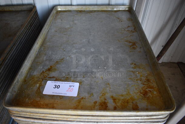 20 Metal Full Size Baking Pans. 18x26x1. 20 Times Your Bid! - Image 4 of 4