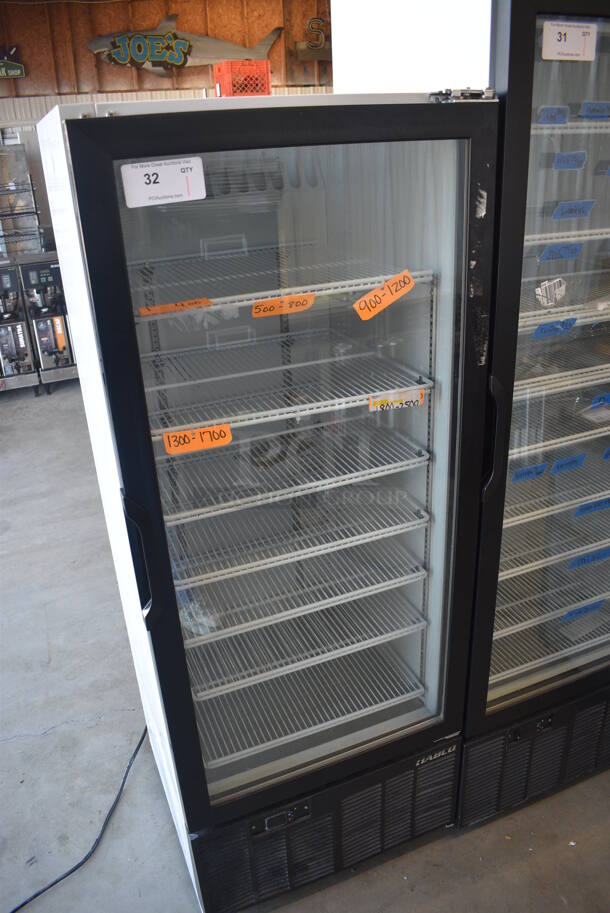 WOW! 2013 Habco Model SE12 Metal Commercial Single Door Reach In Cooler Merchandiser w/ Poly Coated Racks. 115 Volts, 1 Phase. 24x24x63. Tested and Working! - Image 2 of 5