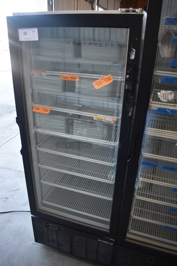 WOW! 2013 Habco Model SE12 Metal Commercial Single Door Reach In Cooler Merchandiser w/ Poly Coated Racks. 115 Volts, 1 Phase. 24x24x63. Tested and Working! - Image 3 of 5