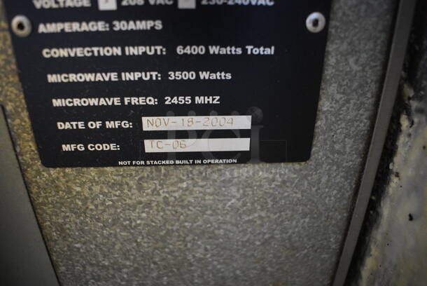 FANTASTIC! Turbochef Model NGC Stainless Steel Commercial Countertop Electric Powered Rapid Cook Oven. 208/230-240 Volts, 1 Phase. 26x26x23 - Image 6 of 6