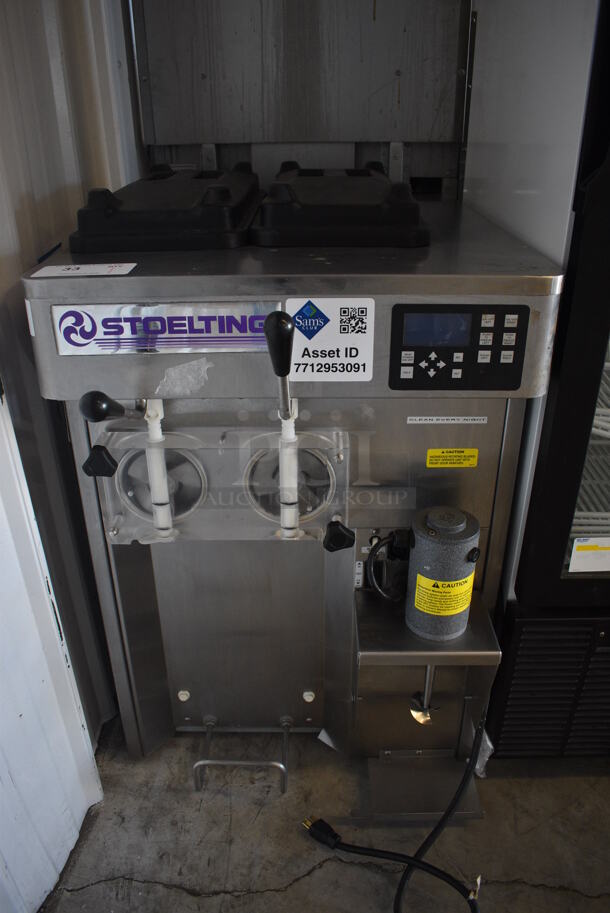 MARVELOUS! 2015 Stoelting Model SF121-38I2 Stainless Steel Commercial Countertop Air Cooled 2 Flavor Soft Serve Ice Cream Machine w/ Milkshake Mixer. 208-240 Volts, 1 Phase. 22x29x36 - Image 1 of 8