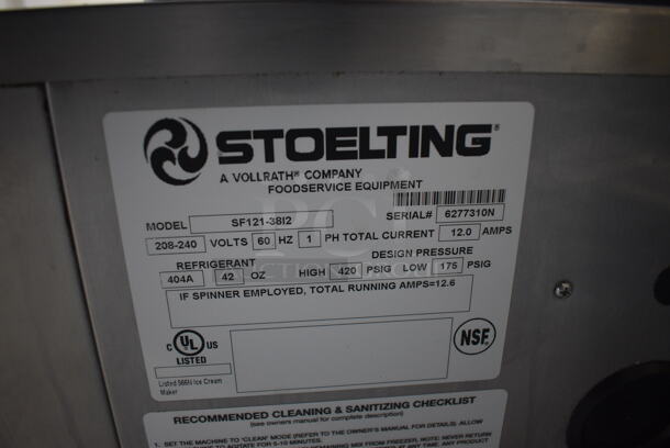 MARVELOUS! 2015 Stoelting Model SF121-38I2 Stainless Steel Commercial Countertop Air Cooled 2 Flavor Soft Serve Ice Cream Machine w/ Milkshake Mixer. 208-240 Volts, 1 Phase. 22x29x36 - Image 8 of 8