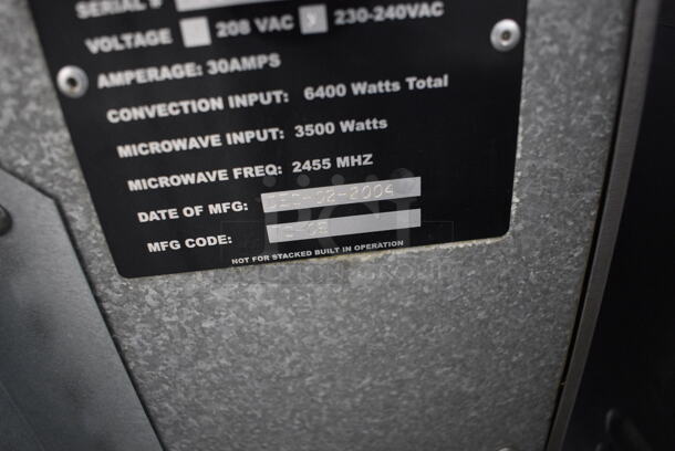 FANTASTIC! Turbochef Model NGC Stainless Steel Commercial Countertop Electric Powered Rapid Cook Oven. 208/230-240 Volts, 1 Phase. 26x26x23 - Image 8 of 8