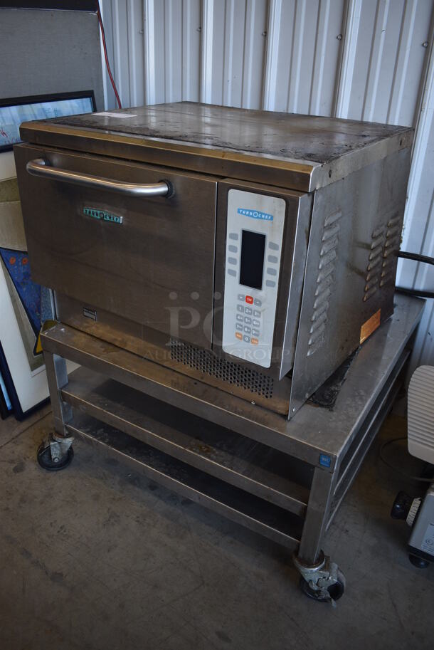 FANTASTIC! Turbochef Model NGC Stainless Steel Commercial Countertop Electric Powered Rapid Cook Oven on Stainless Steel Equipment Stand w/ Commercial Casters. 208/230-240 Volts, 1 Phase. 30x30x36.5 - Image 2 of 7