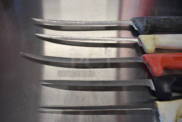 5 SHARPENED Stainless Steel Boning Knives. Includes 13". 5 Times Your Bid! - Image 3 of 4