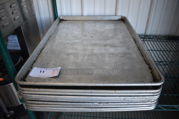 10 Metal Full Size Baking Pans. 18x26x1. 10 Times Your Bid!