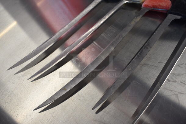 5 SHARPENED Stainless Steel Boning Knives. Includes 13". 5 Times Your Bid! - Image 4 of 4
