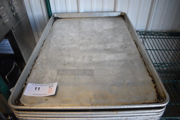 10 Metal Full Size Baking Pans. 18x26x1. 10 Times Your Bid! - Image 3 of 3