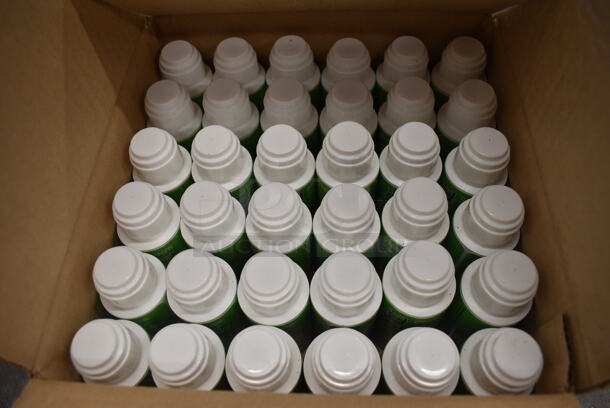ALL ONE MONEY! 36 BRAND NEW IN BOX! ColorBox Glass Green Graffiti Bottles! 1.5x1.5x4 - Image 4 of 5