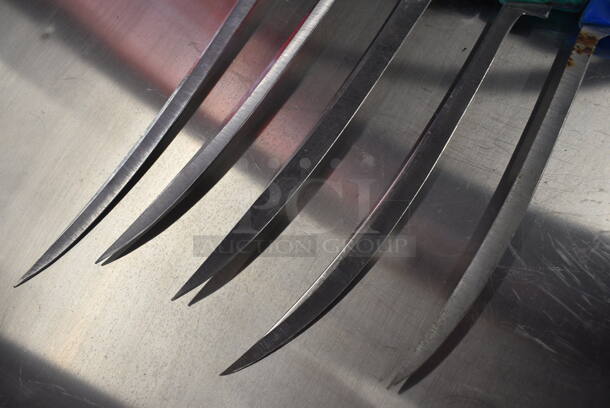 5 SHARPENED Stainless Steel Boning Knives. Includes 15". 5 Times Your Bid! - Image 3 of 4