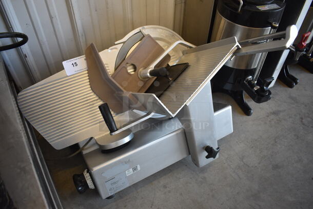 GREAT! Bizerba Stainless Steel Commercial Countertop Meat Slicer. 120 Volts, 1 Phase. 28x24x25. Tested and Powers On But Blade Does Not Turn - Image 2 of 6