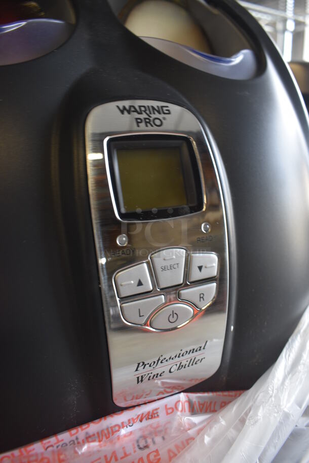 BRAND NEW IN BOX! Waring Pro Metal Countertop Double Wine Chiller Warmer. 10.5x8x10.5. Tested and Working! - Image 4 of 4